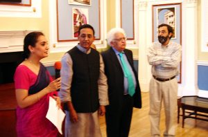 With Lord Megnad Desai at London at his photo exhibition