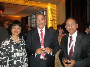 With S.African Minister Ms. Tina Joemat-Pettersson and Banker Mr. André Soumah